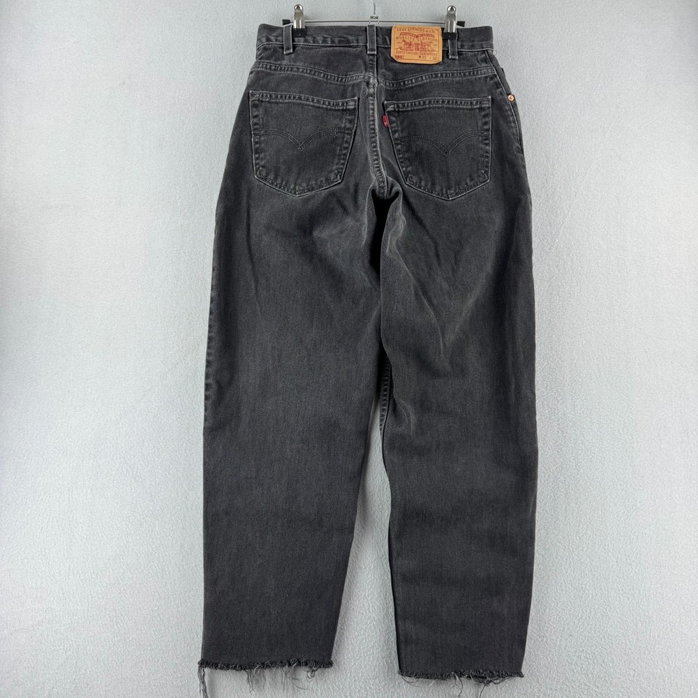 Vintage Levis Jeans Mens 31x32 (Fits 29x28) Black 560‎ Loose Tapered USA Made